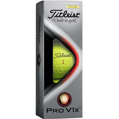 Titleist Pro V1x Golf Balls-Yellow - Yellow - Golf Balls