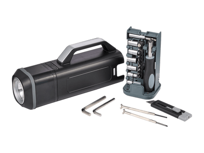 Tool Set With Rechargeable LED Flashlight - Flashlights - SwagWear