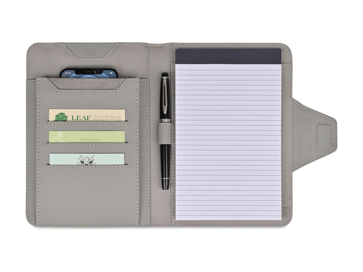 Travis & Wells® Envoy Junior Magnet Close Padfolio - Magnetic Padfolios - SwagWear