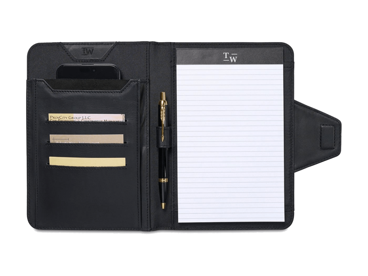 Travis & Wells® Envoy Junior Magnet Close Padfolio - Magnetic Padfolios - SwagWear
