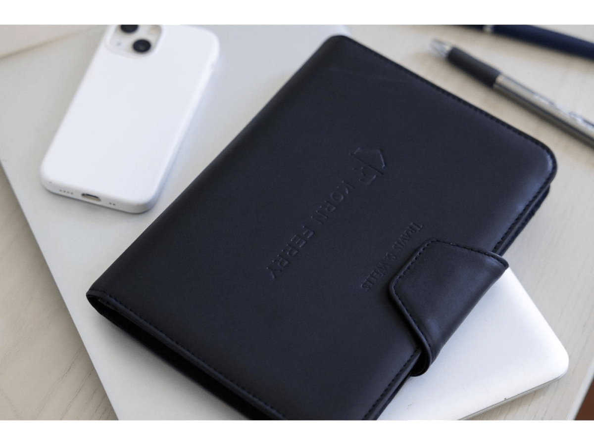 Travis & Wells® Envoy Junior Magnet Close Padfolio - Magnetic Padfolios - SwagWear