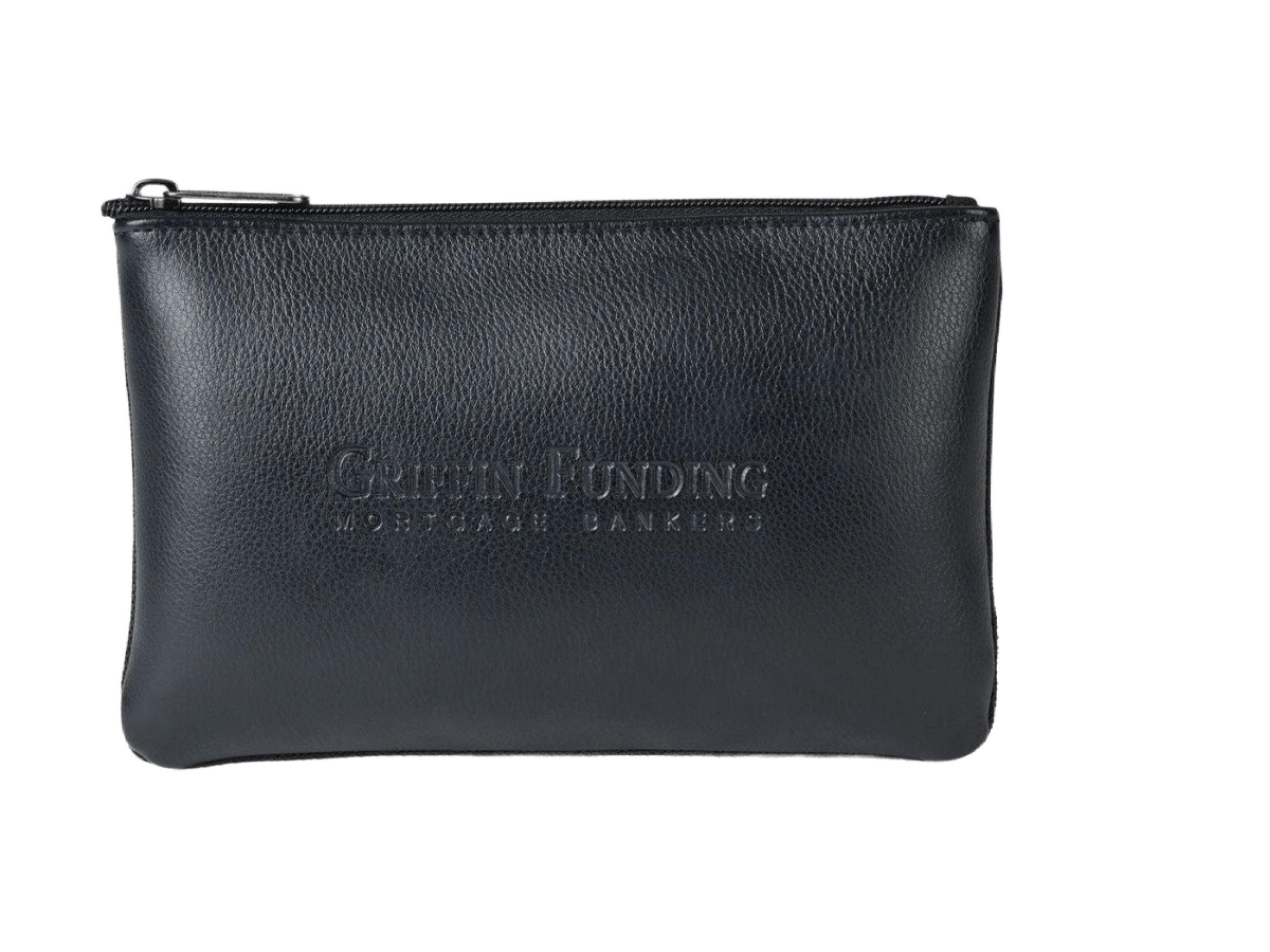Travis & Wells® Leather Zippered Pouch - Travel Pouches - SwagWear