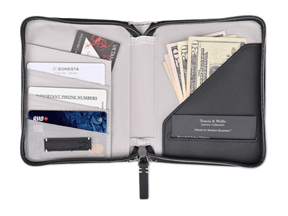 Travis & Wells® Lennox Passport Wallet - Passport Wallets - SwagWear