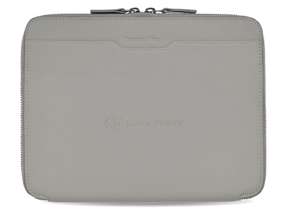 Travis & Wells® Envoy Executive Zipper Close Padfolio - Taupe - Zippered Padfolios
