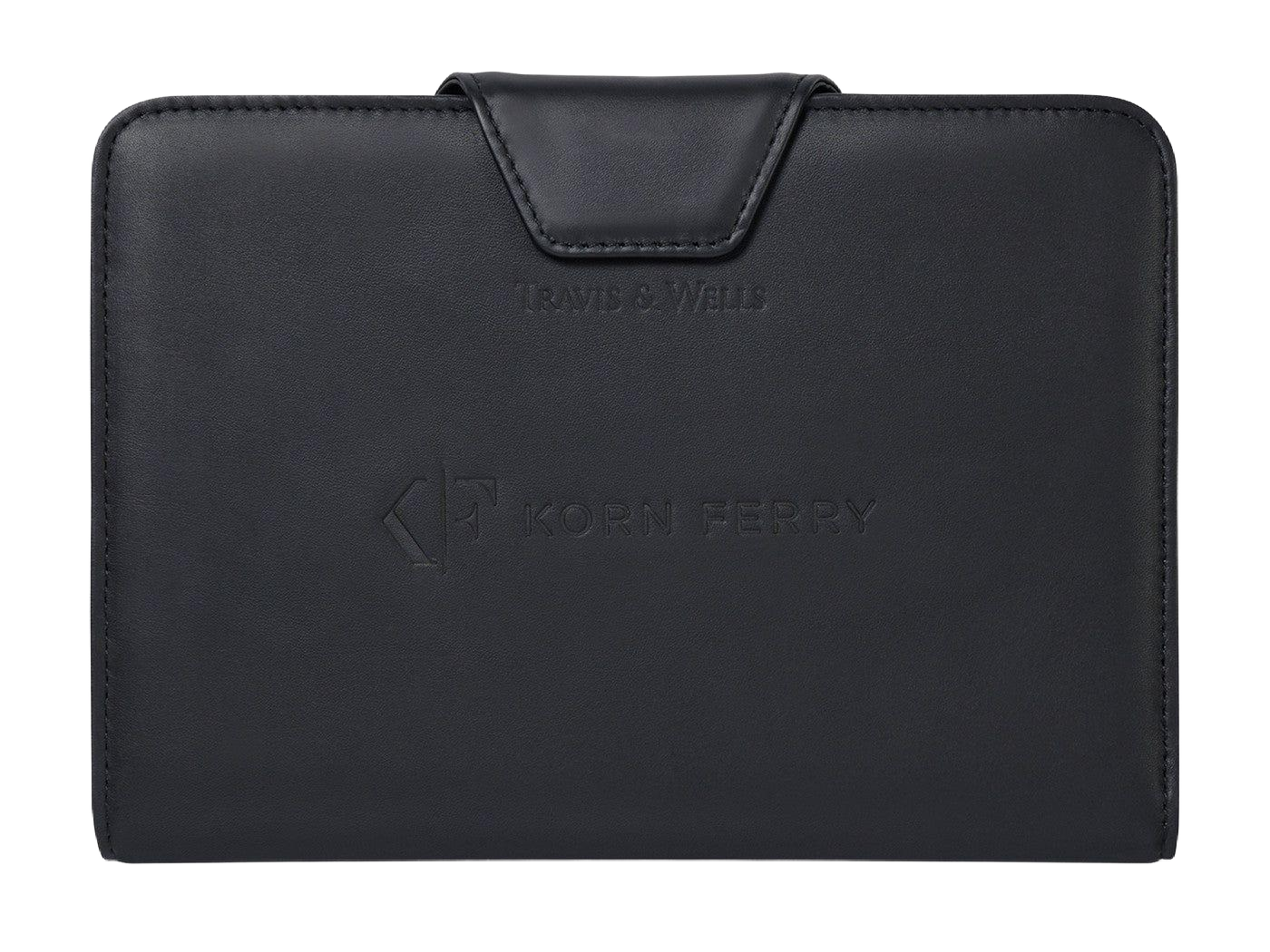 Travis & Wells® Envoy Junior Magnet Close Padfolio - Black - Magnetic Padfolios