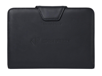 Travis & Wells® Envoy Junior Magnet Close Padfolio - Black - Magnetic Padfolios