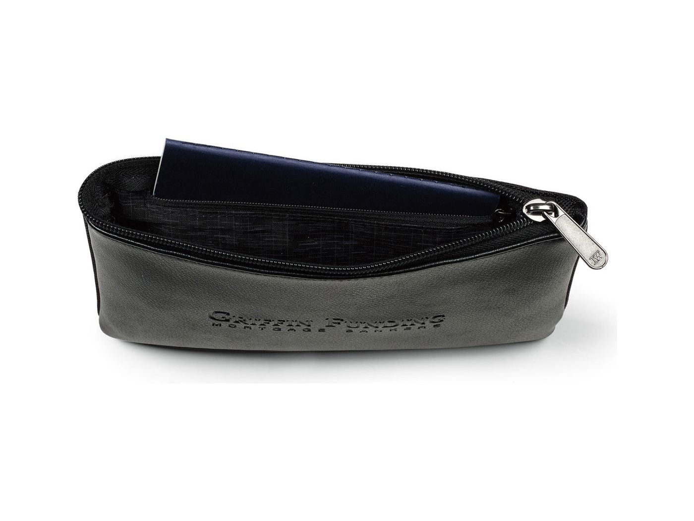 Travis & Wells® Leather Zippered Pouch - Black - Travel Pouches