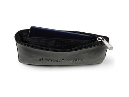 Travis & Wells® Leather Zippered Pouch - Black - Travel Pouches