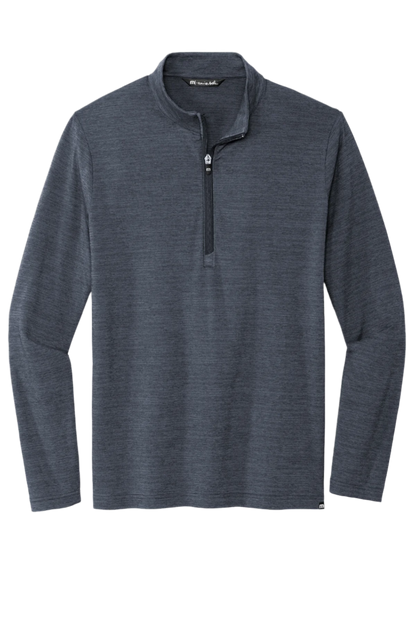 TravisMathew Crestview 1/4-Zip - Vintage Indigo Heather / Mens / S - Pullovers