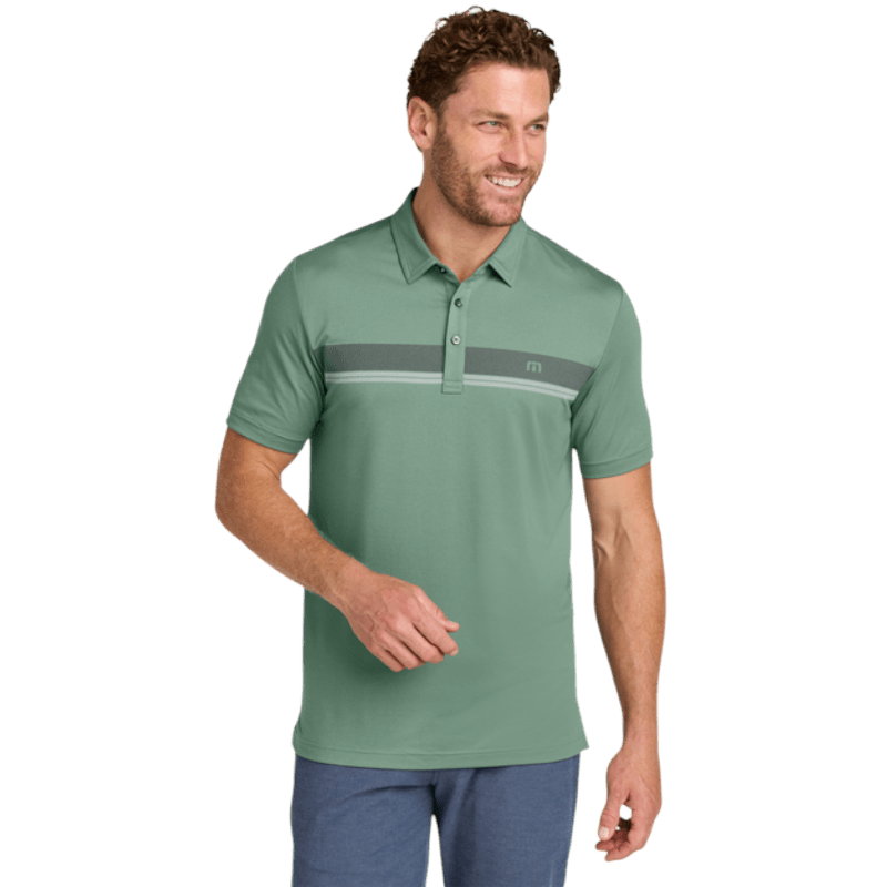 TravisMathew Glenview Stripe Polo - Polos - SwagWear