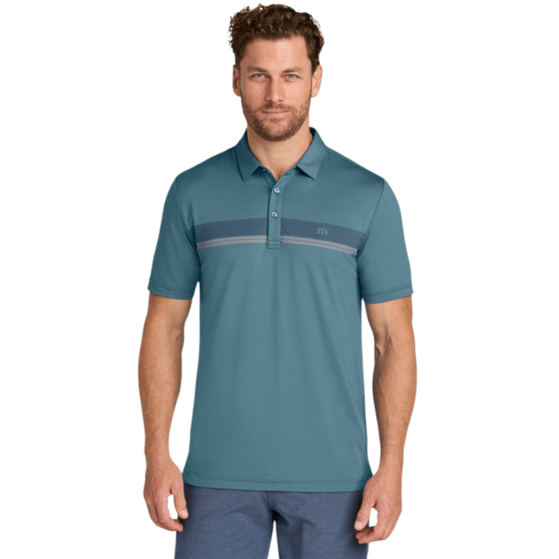 TravisMathew Glenview Stripe Polo - Polos - SwagWear