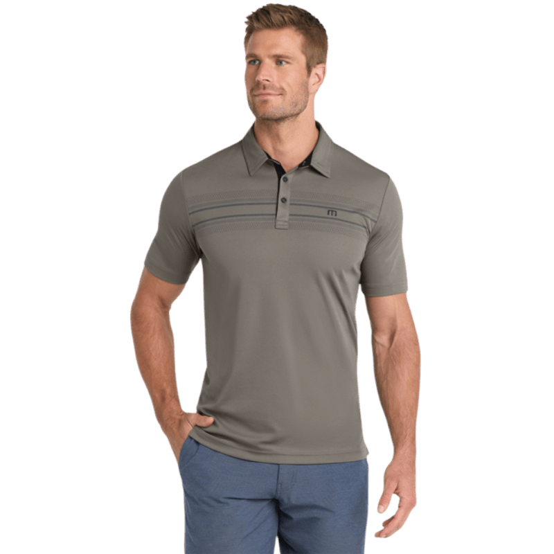 TravisMathew Monterey Chest Stripe Polo - Polos - SwagWear
