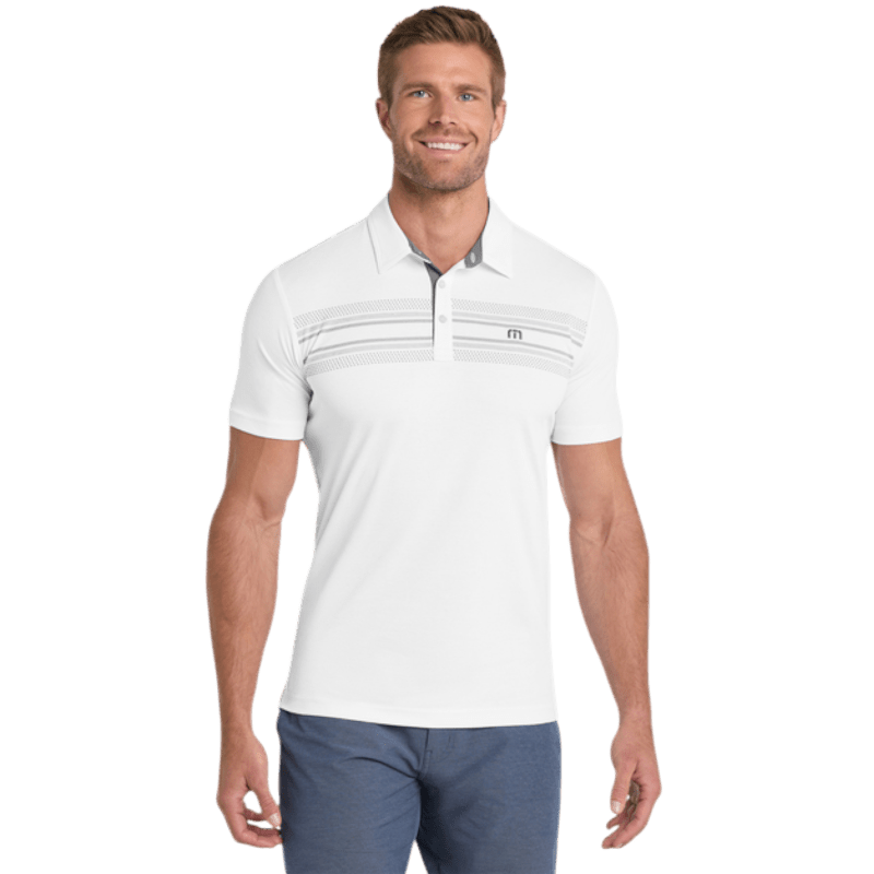 TravisMathew Monterey Chest Stripe Polo - Polos - SwagWear