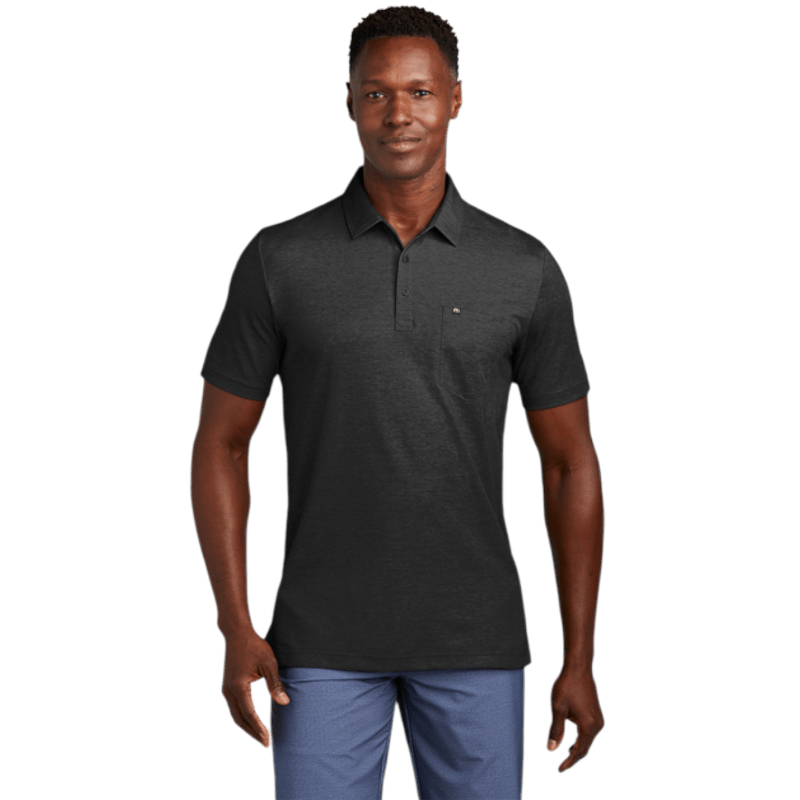 TravisMathew Oceanside Heather Pocket Polo - Polos - SwagWear