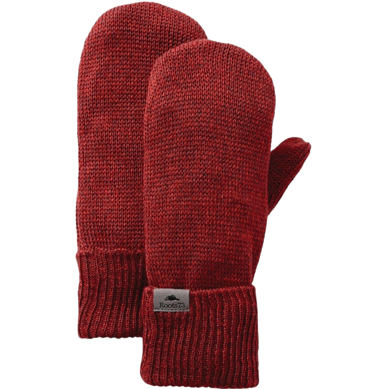 Unisex Maplelake Roots73 Mittens - Dark Red Heather / S - Gloves