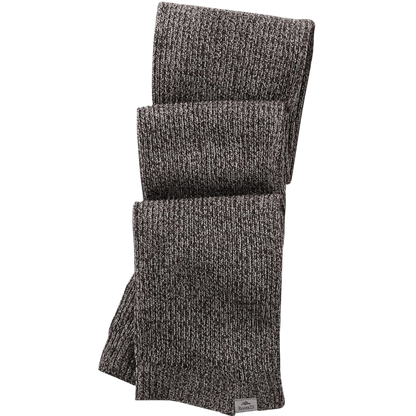 Unisex RAVENLAKE Roots73 Knit Scarf - Dark Charcoal Mix - Scarves