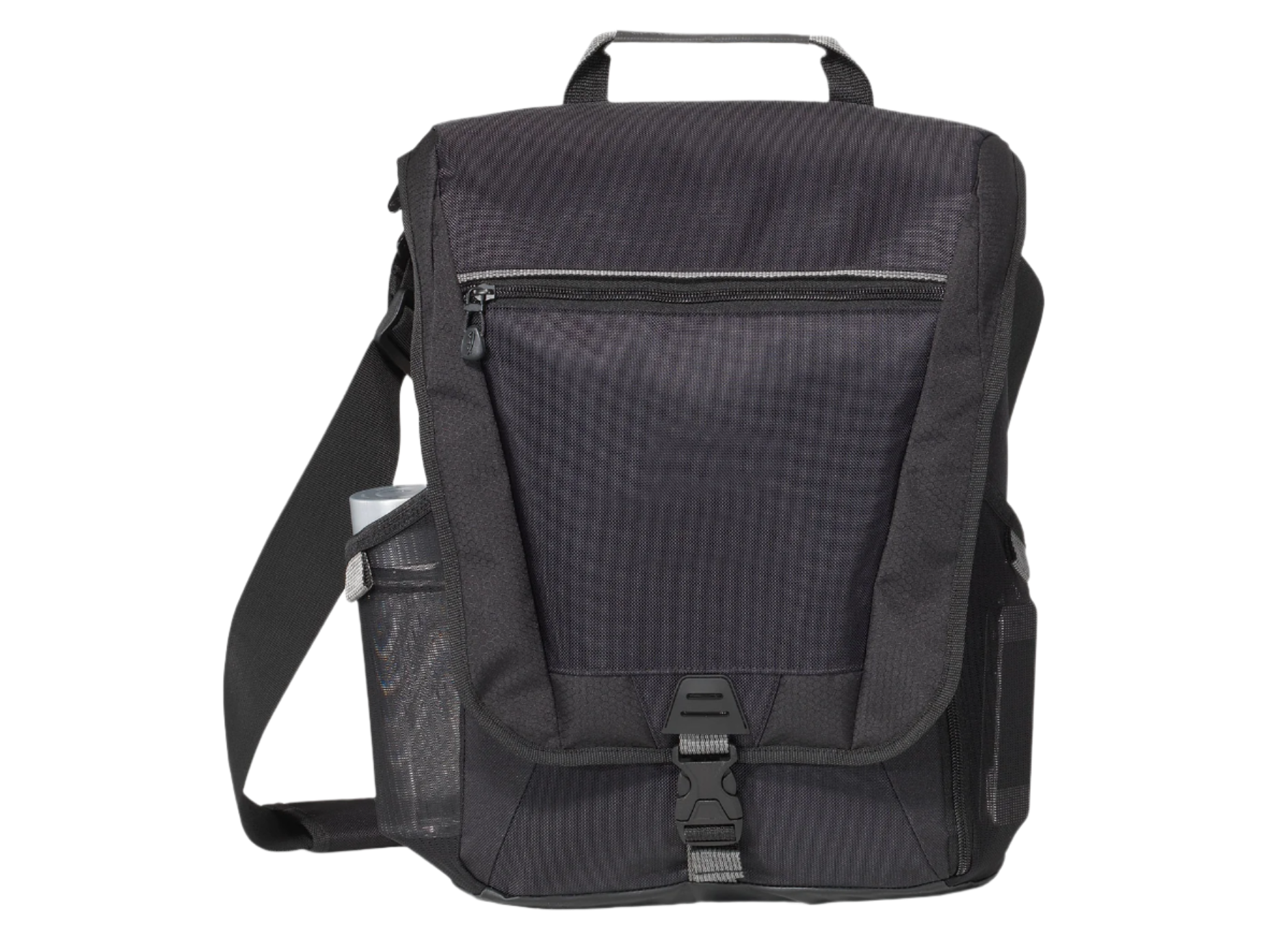 Vertex® Vertical Laptop Messenger Bag - Black - Messenger Bags