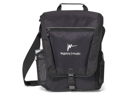 Vertex® Vertical Laptop Messenger Bag - Black - Messenger Bags