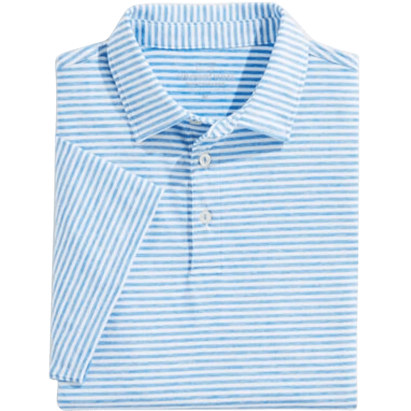Vineyard Vines Men's Blank Heathered Winstead Stripe Sankaty Polo - Polos - SwagWear