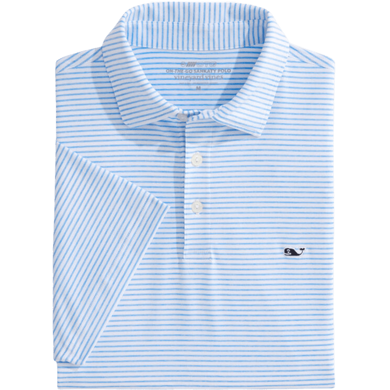 Vineyard Vines Men's Bradley Stripe Signature Sankaty Polo - Polos - SwagWear
