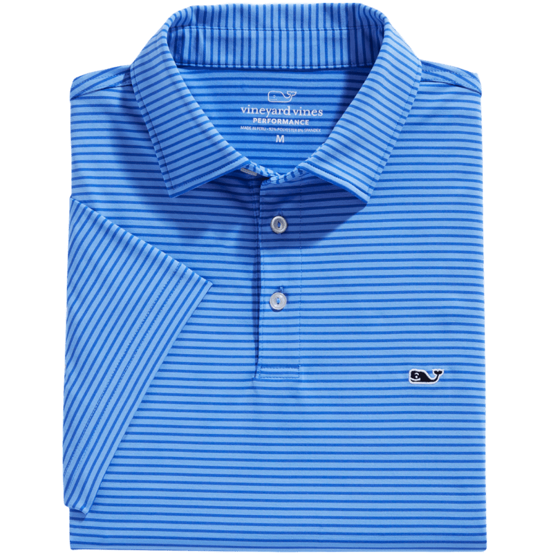 Vineyard Vines Men's Bradley Stripe Signature Sankaty Polo - Polos - SwagWear