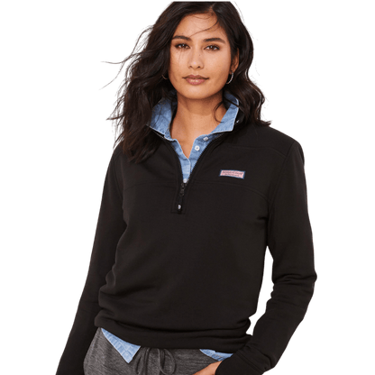 Vineyard Vines Women's Dreamcloth Relaxed Shep Quarter-Zip - Pullovers - SwagWear
