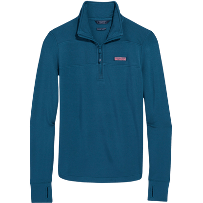 Vineyard Vines Women's Dreamcloth Relaxed Shep Quarter-Zip - Pullovers - SwagWear