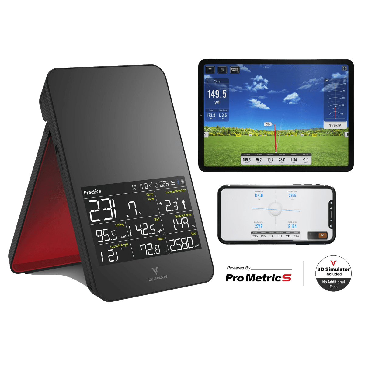 Voice Caddie Swing Caddie Simulator+ Launch Monitor - Launch Monitors - SwagWear
