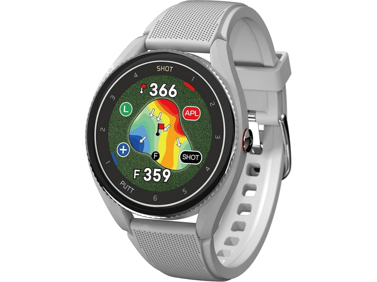 Voice Caddie T9 GPS Watch w\Green Undulation and Slope (Gray) - GPS - SwagWear