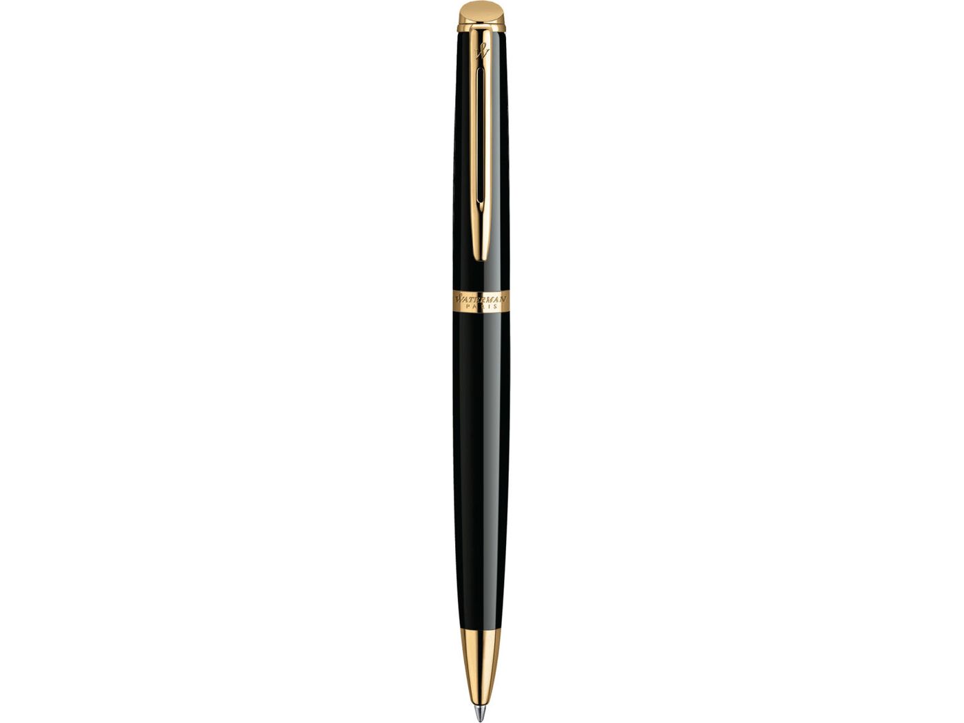 Waterman Hemisphere Ballpoint - Blue Ink - Black - Gold Trim - Ballpoint Pens