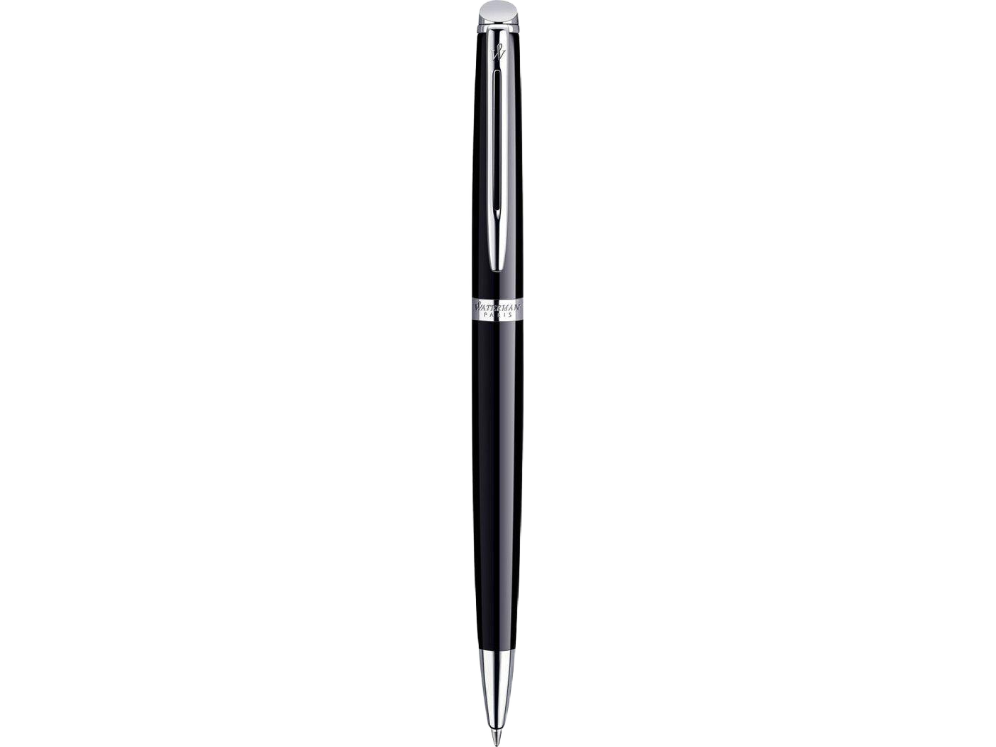 Waterman Hemisphere Ballpoint - Blue Ink - Black - Silver Trim - Ballpoint Pens