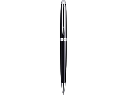 Waterman Hemisphere Ballpoint - Blue Ink - Black - Silver Trim - Ballpoint Pens