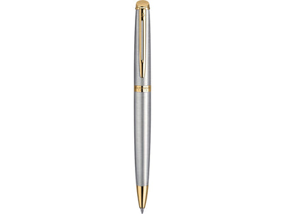 Waterman Hemisphere Ballpoint - Blue Ink - Stainless Steel - Gold Trim - Ballpoint Pens