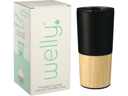 Welly® Copper Vacuum Tumbler 16oz w/ GB - Travel Tumblers - SwagWear