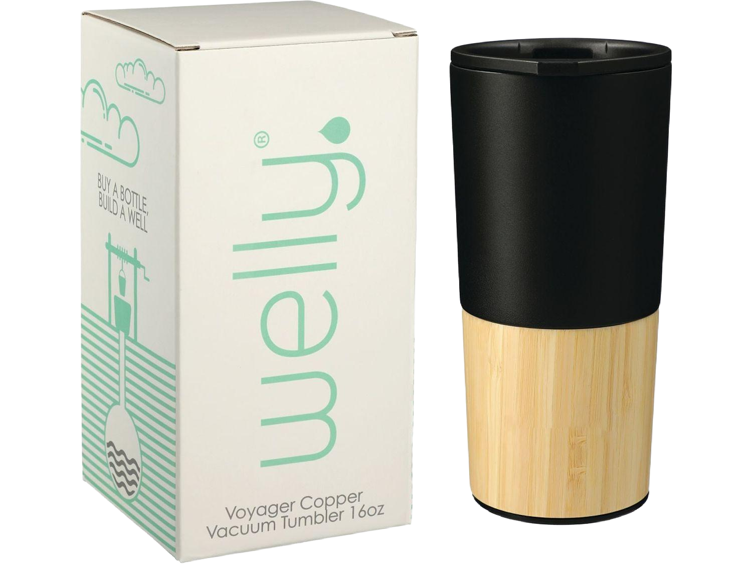 Welly® Copper Vacuum Tumbler 16oz w/ GB - Black / 16oz - Travel Tumblers