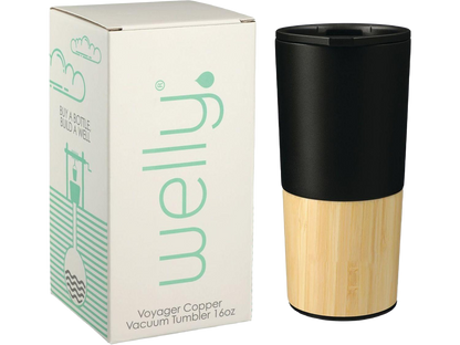 Welly® Copper Vacuum Tumbler 16oz w/ GB - Black / 16oz - Travel Tumblers