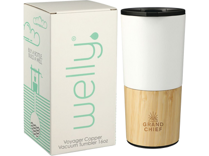 Welly® Copper Vacuum Tumbler 16oz w/ GB - Travel Tumblers