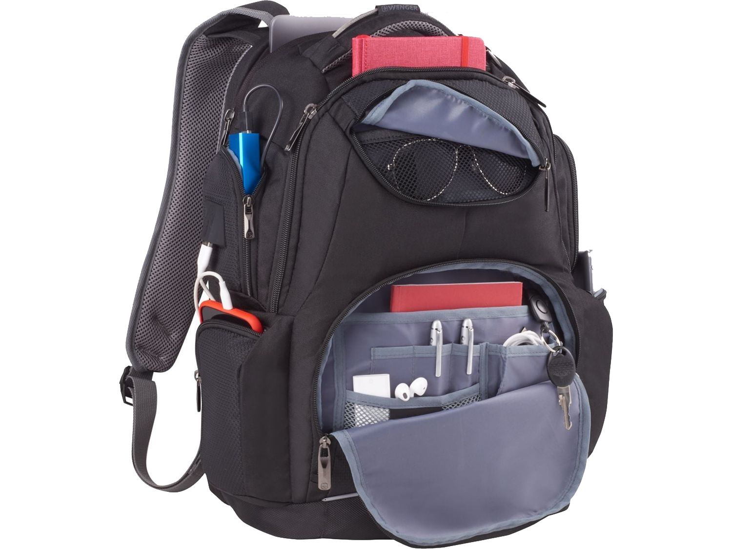 Wenger Odyssey TSA Recycled 17’’ Computer Backpack - Black - Laptop Backpacks