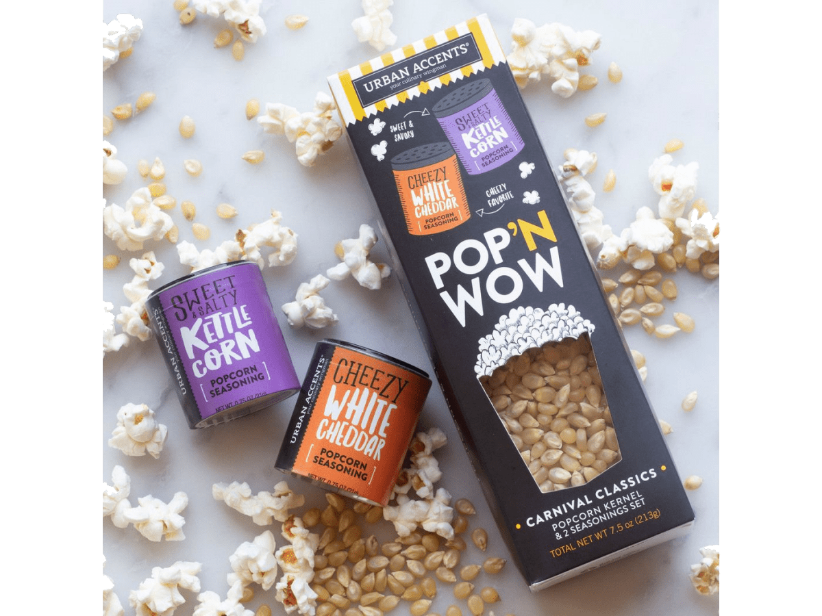 What's Pop'N Gourmet Popcorn Gift Set - Food Gift Sets - SwagWear