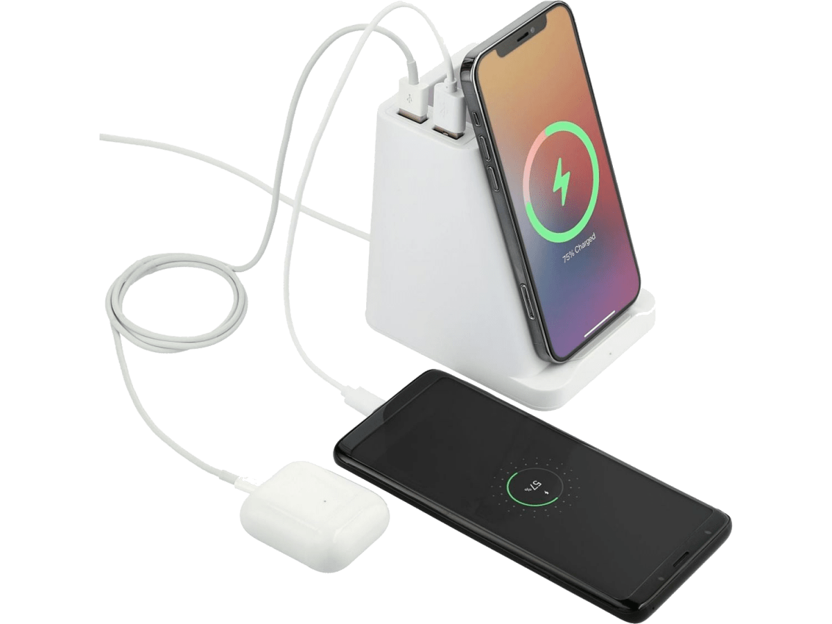 Wireless Charging Pen Holder w/ Dual Outputs - Charging Stands - SwagWear