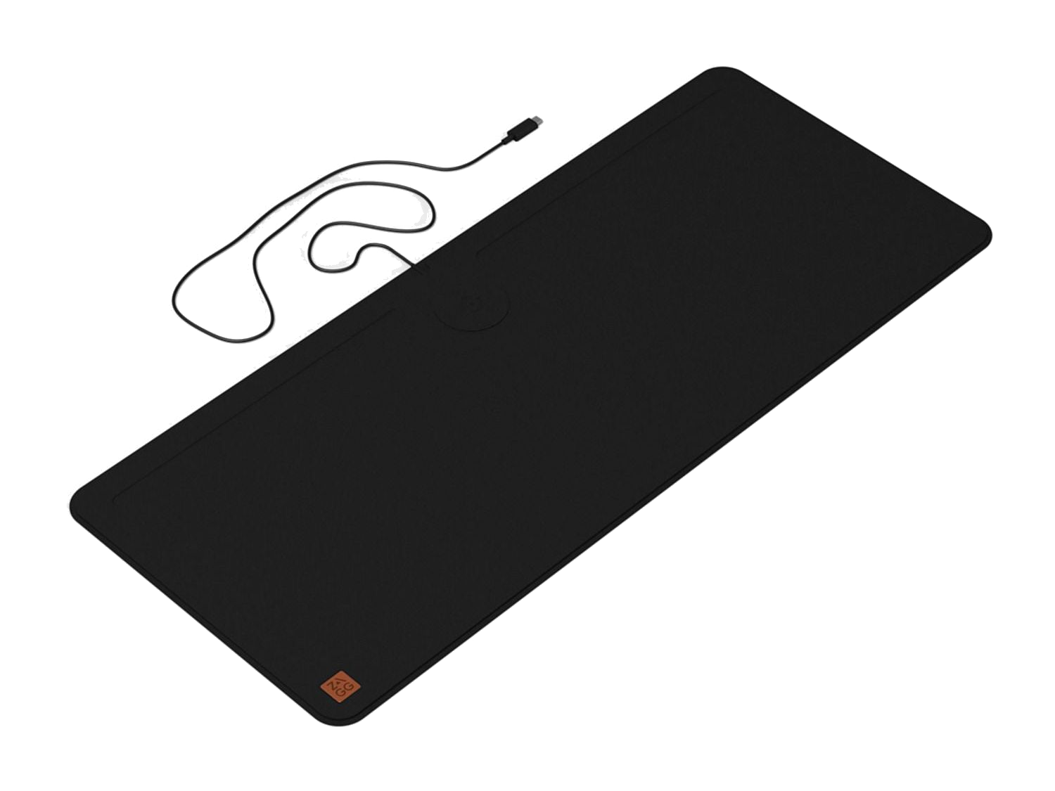 Zagg Desk Mat with Wireless Charging - Black - Charging Pads