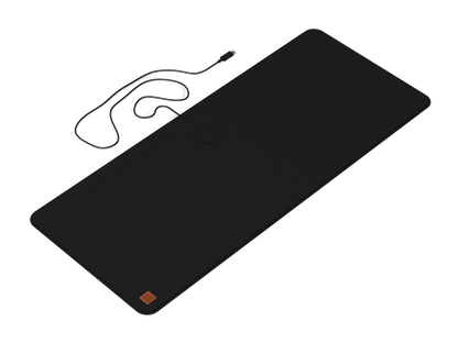 Zagg Desk Mat with Wireless Charging - Black - Charging Pads