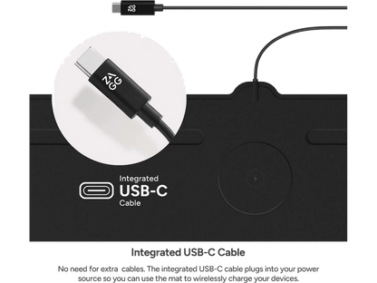Zagg Desk Mat with Wireless Charging - Charging Pads - SwagWear
