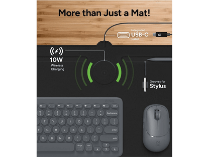 Zagg Desk Mat with Wireless Charging - Charging Pads - SwagWear