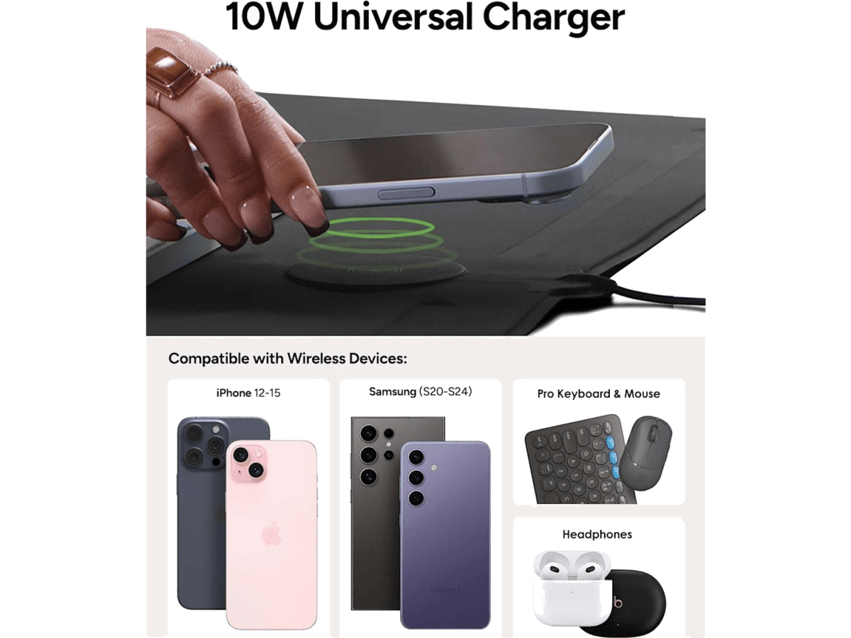 Zagg Desk Mat with Wireless Charging - Charging Pads - SwagWear
