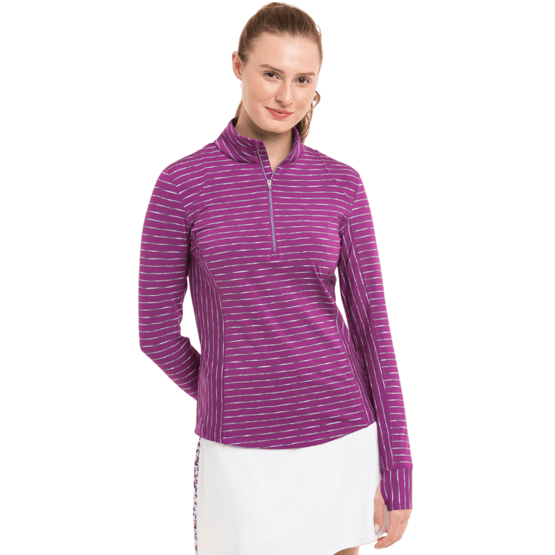 Zero Restriction Women's Renae Quarter-Zip Mock Neck - Pullovers - SwagWear
