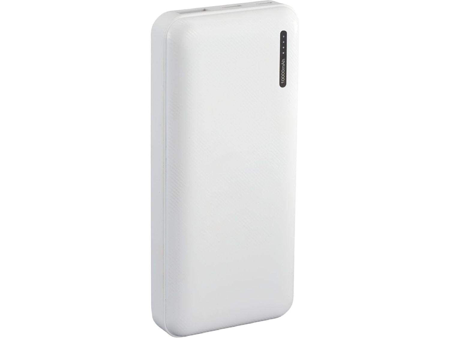 Zodiac High Density 10000 mAh Power Bank - White - Wireless Power Banks